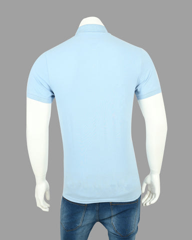 Men's Solid Polo T-Shirt With Short Sleeve