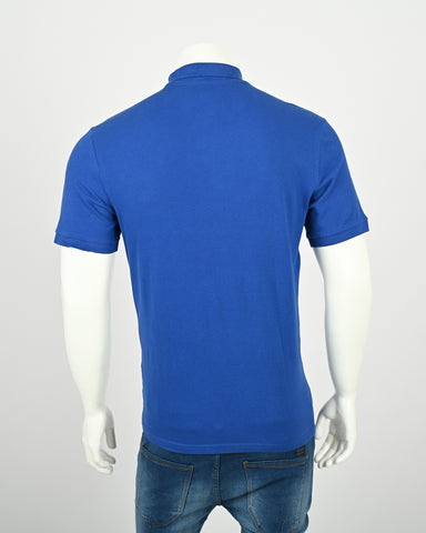 Men's Solid Polo T-shirt with Short Sleeves
