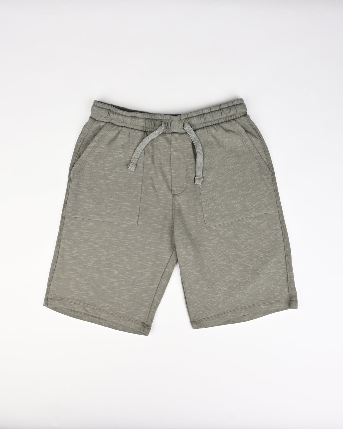 Men's Solid Shorts with Drawstring & Waistband