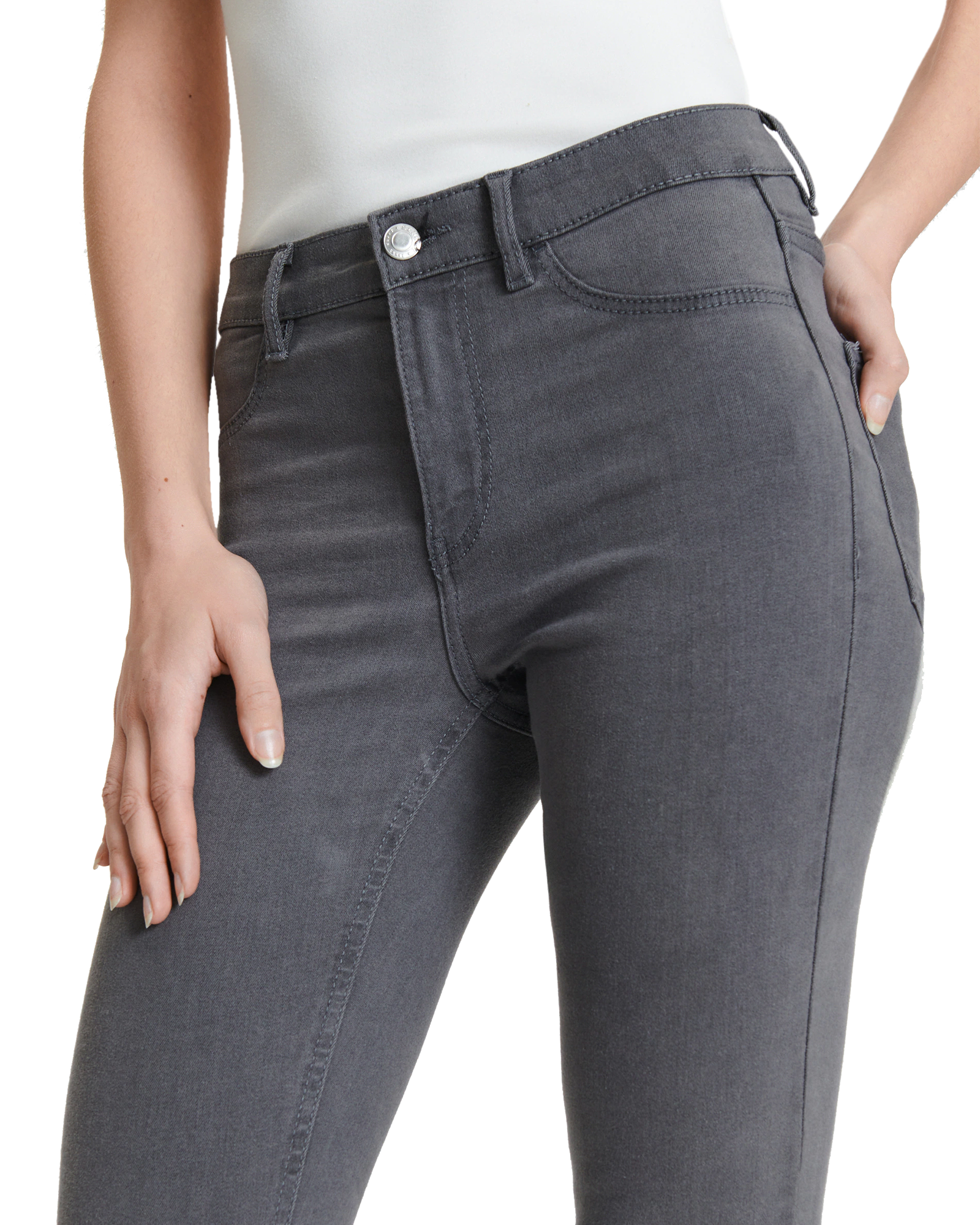 Women's Slim Straight Faded Denim Jeans