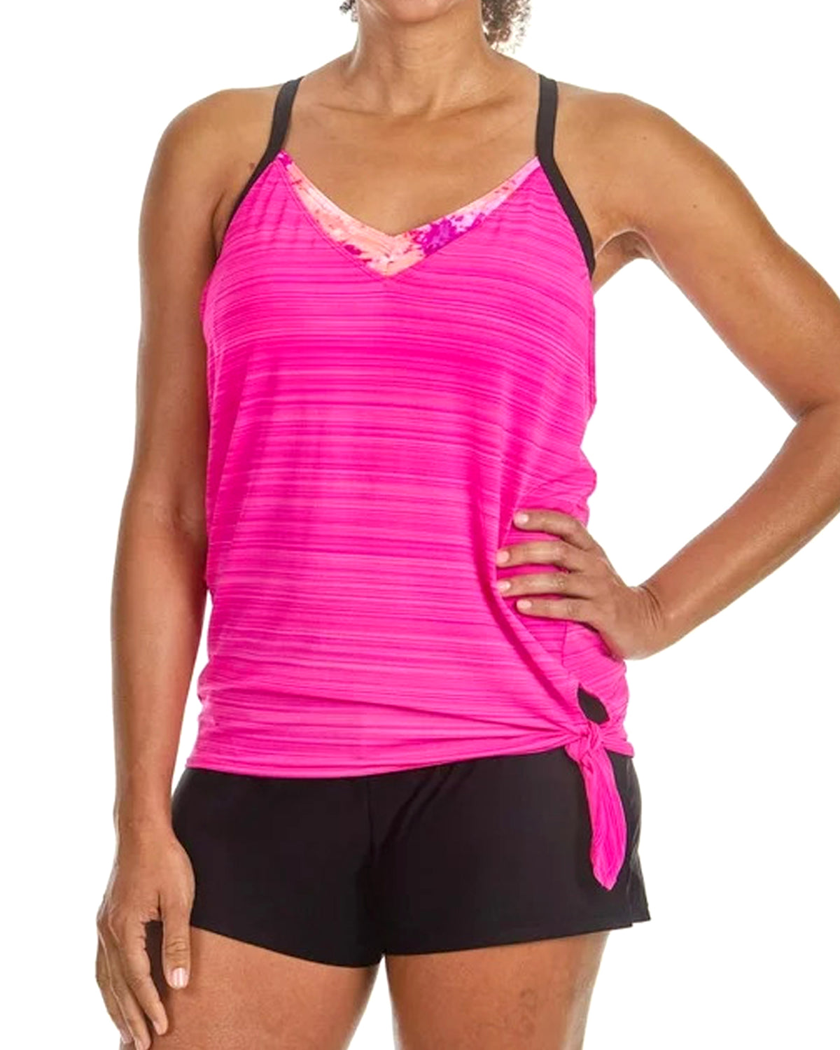 Women's Side Knot Tankini Top