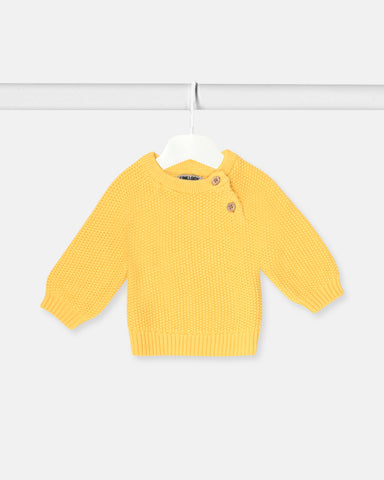 Boys Solid Knitted Sweater
