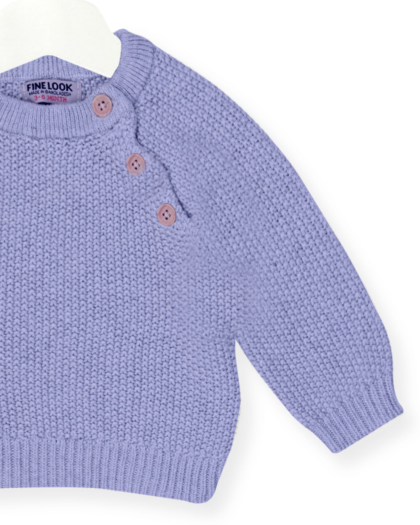 Boys Solid Knitted Sweater