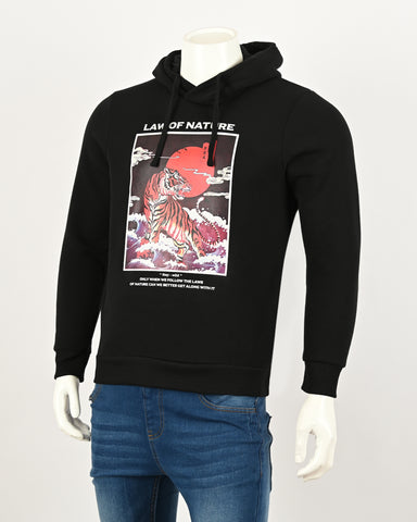 Men's Printed Hoodie Sweatshirt with Pockets