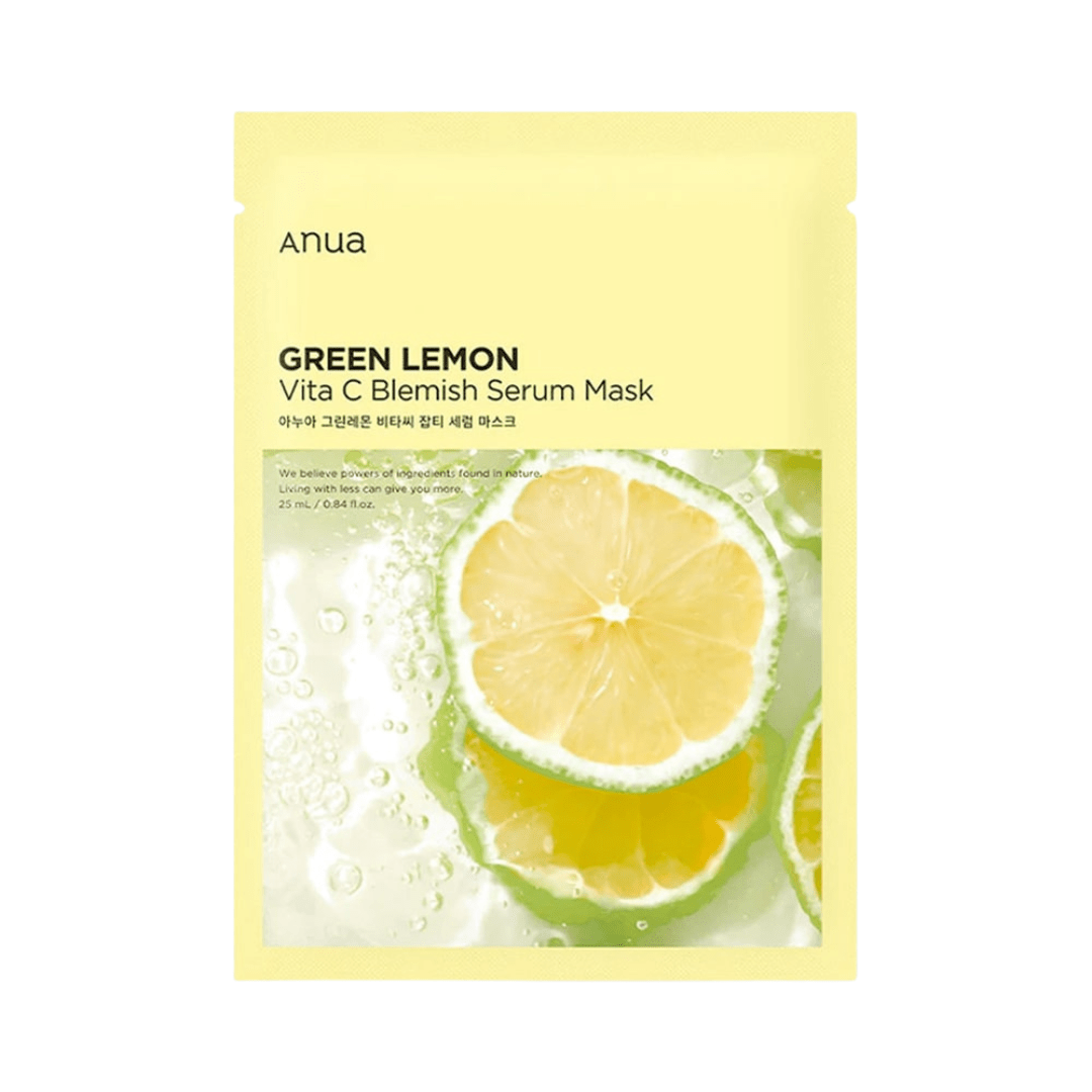 Green Lemon Vita C Blemish Serum Mask - 1 Sheet Mask - FineLook