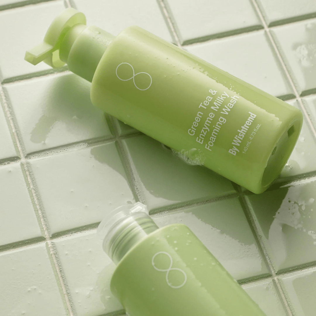 Green Tea & Enzyme Milky Foaming Wash - 140 ml - FineLook