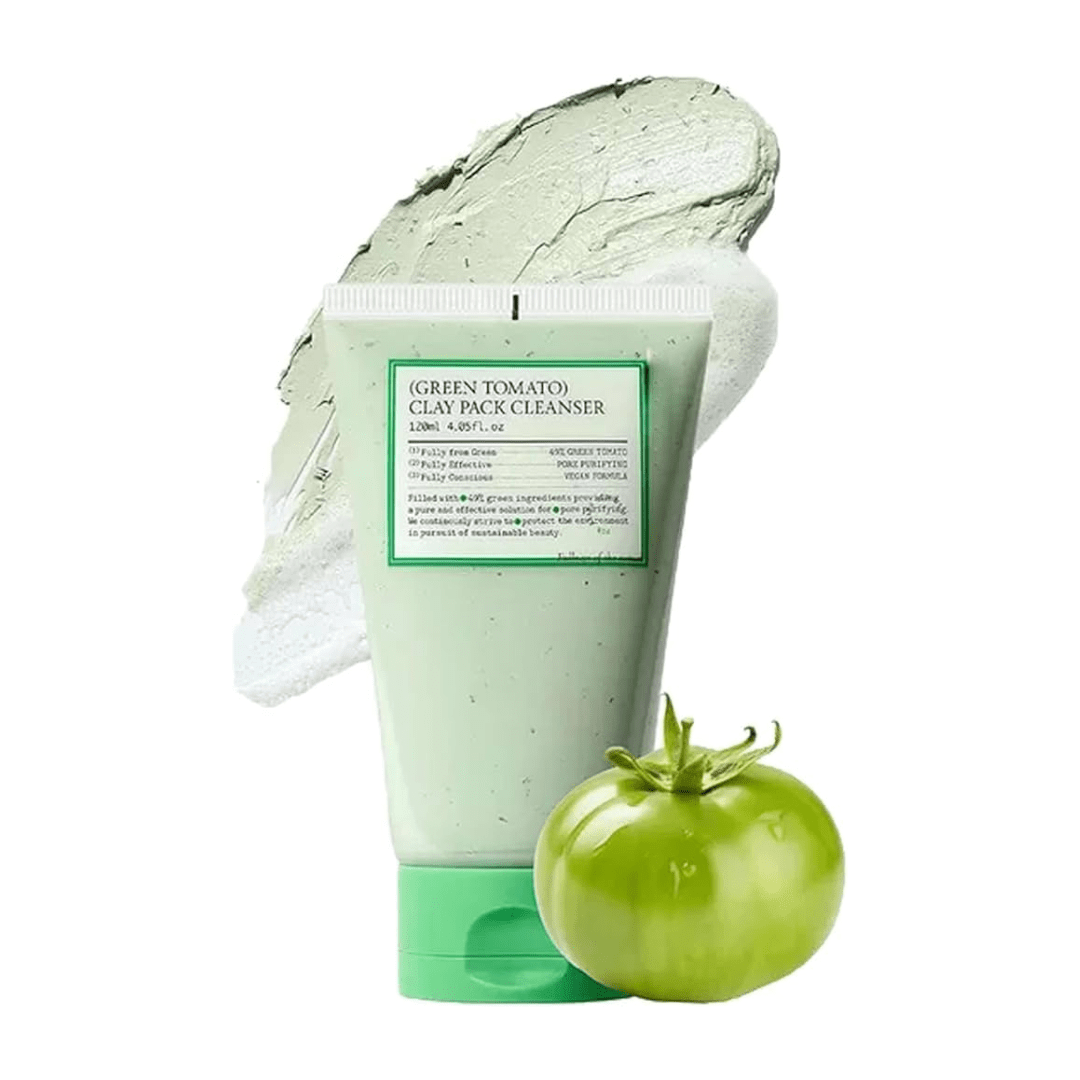 Green Tomato Clay Pack Cleanser - 120 ml - FineLook