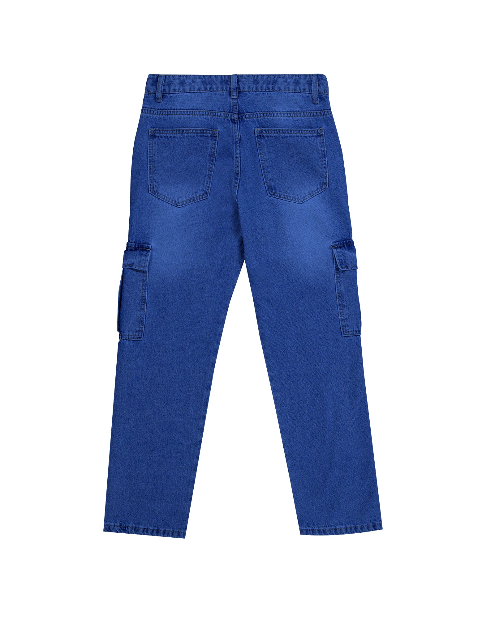 Boys Denim Cargo Pant