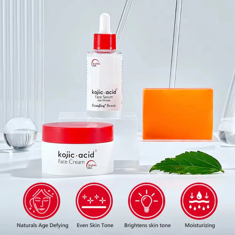 Guanjing Kojic Acid Skin Brightening Care 3 Pieces Set
