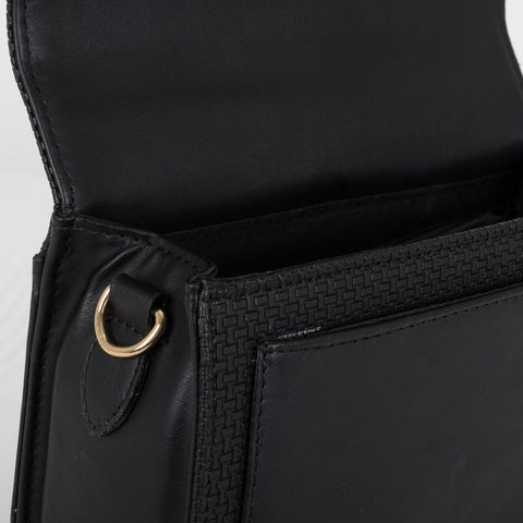 Mini top Handle Leather Messenger Crossbody bag for women