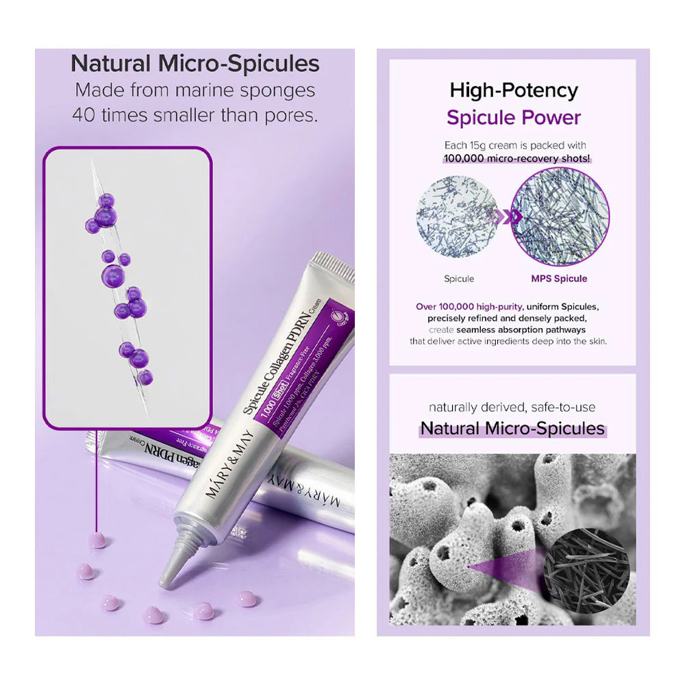 Mary&May Spicule Collagen PDRN Cream - 15 ml