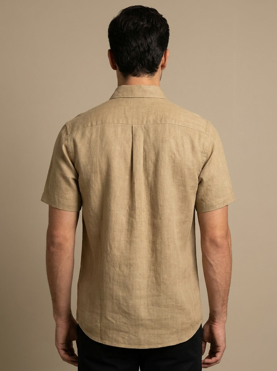 Men's Short Sleeve Button-Down Shirt - Finelook