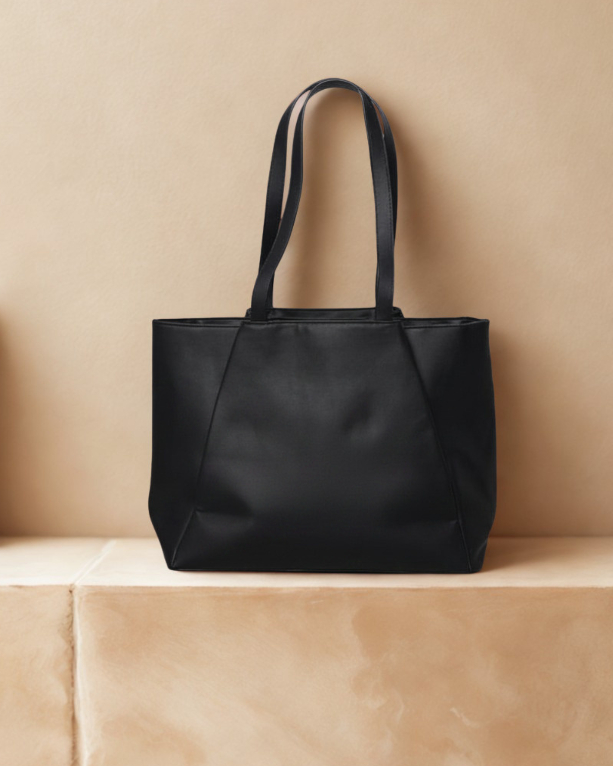 Minimalist Leather Tote Bag | Spacious Everyday Shoulder Bag & Work Handbag