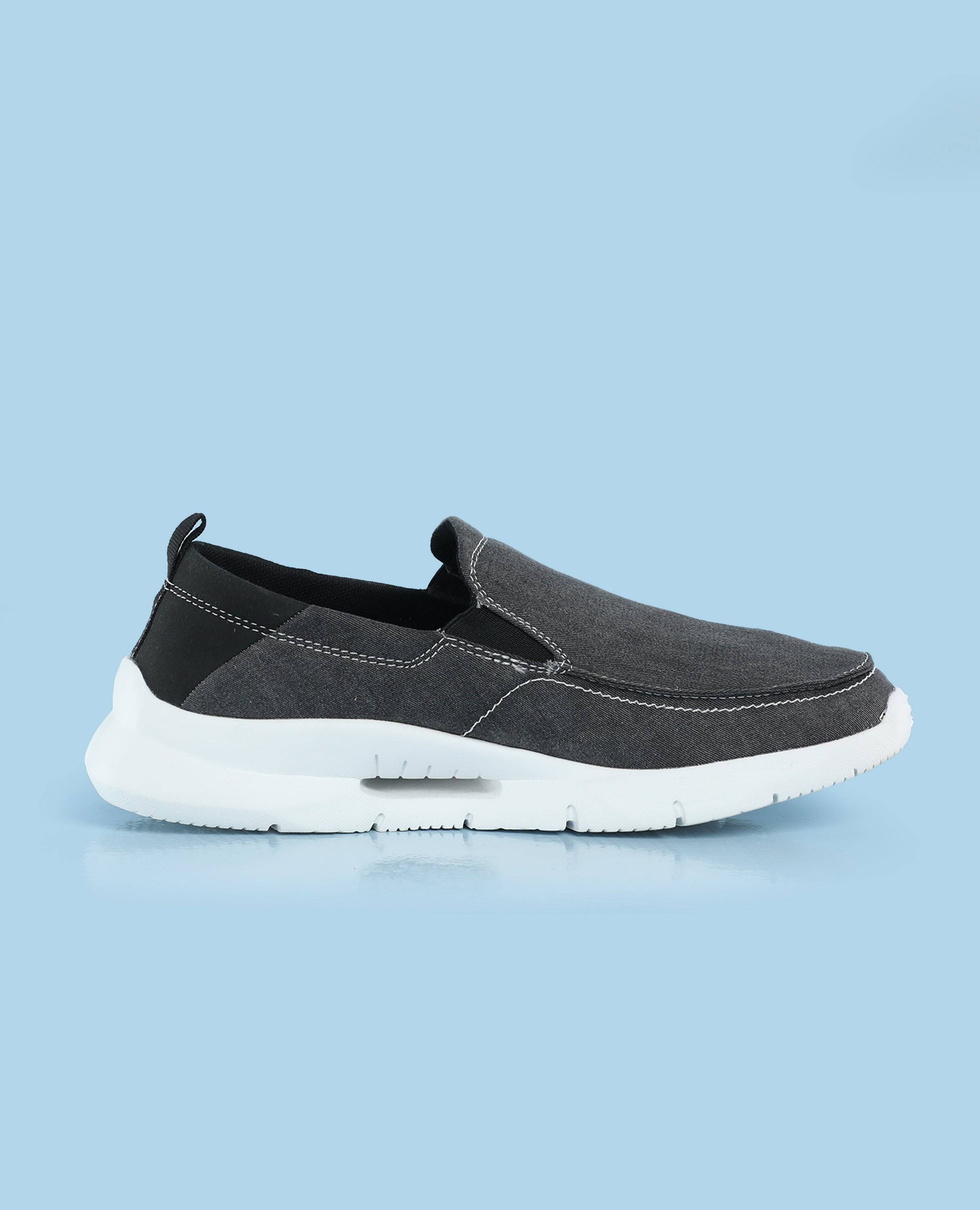 Men Casual Slip On Shoes finelook black color single right shoe picture