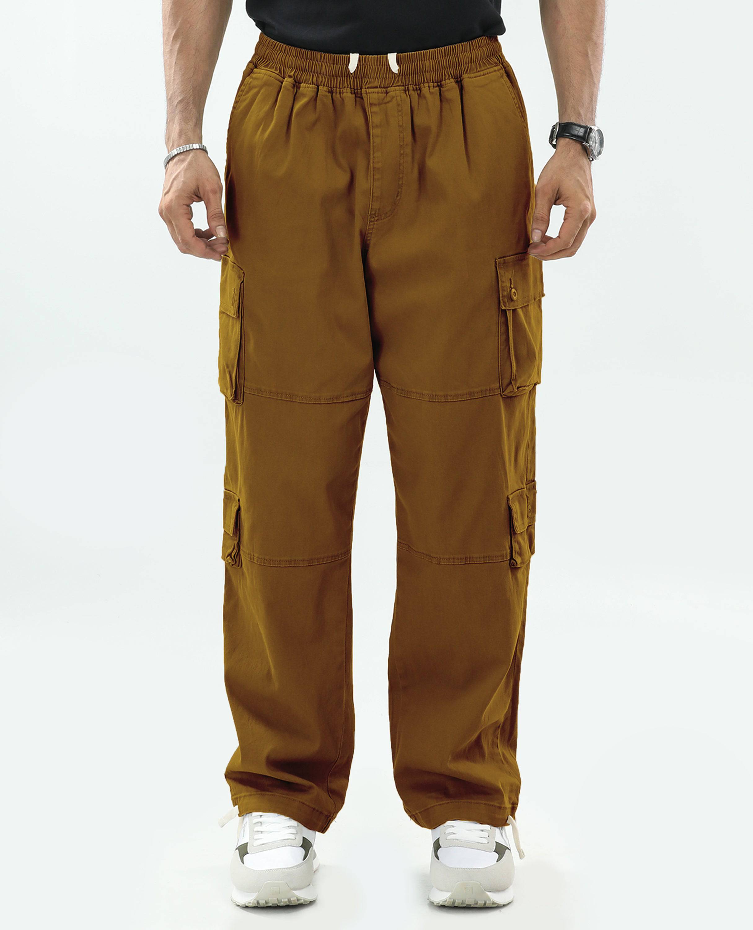 Men_s_Cargo_Pants_FineLook_-_Stylish_Comfortable_Functional_golden brown_front sidepicture
