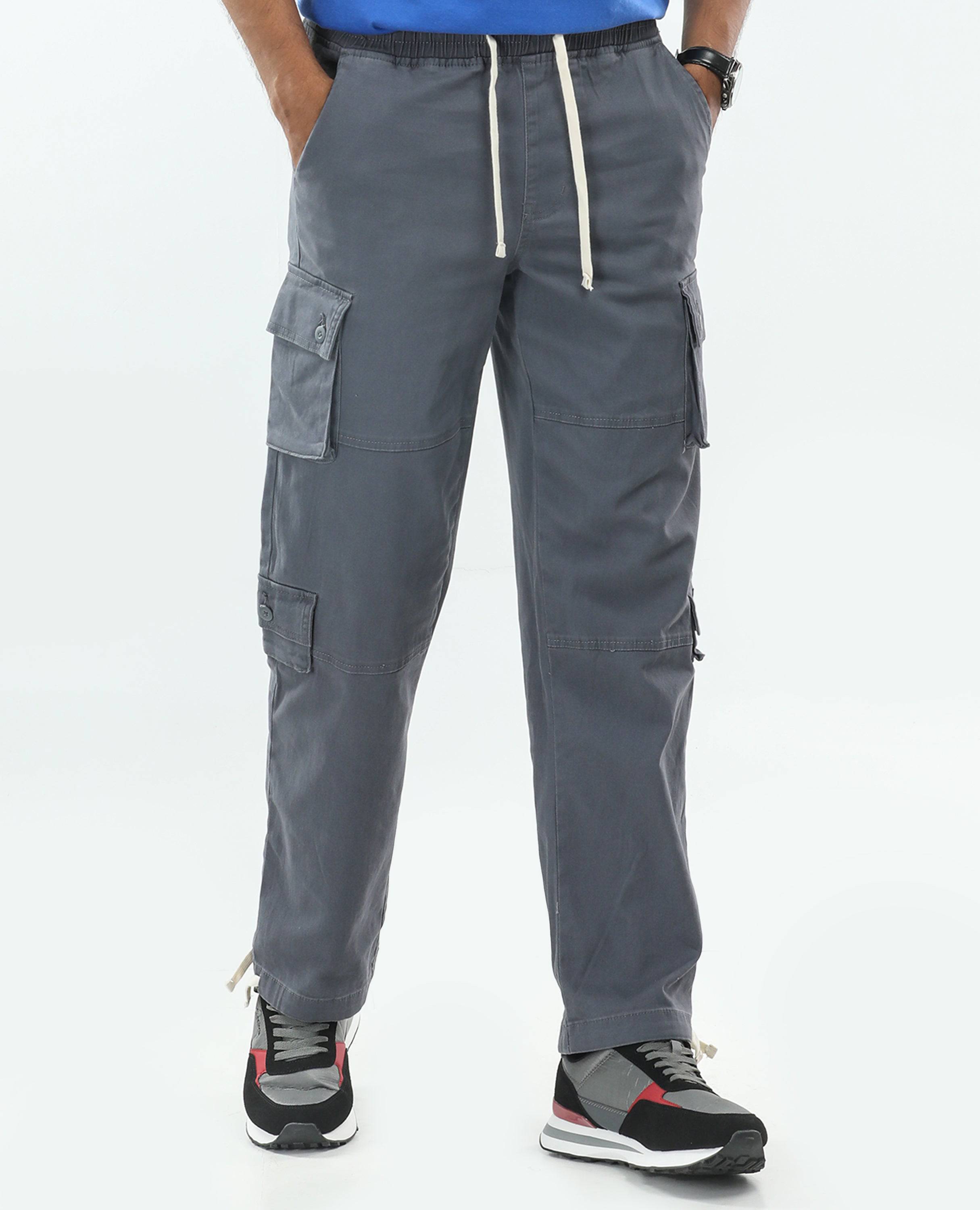  Men's Cargo Pants FineLook - Stylish, Comfortable & Functional grey front side picture