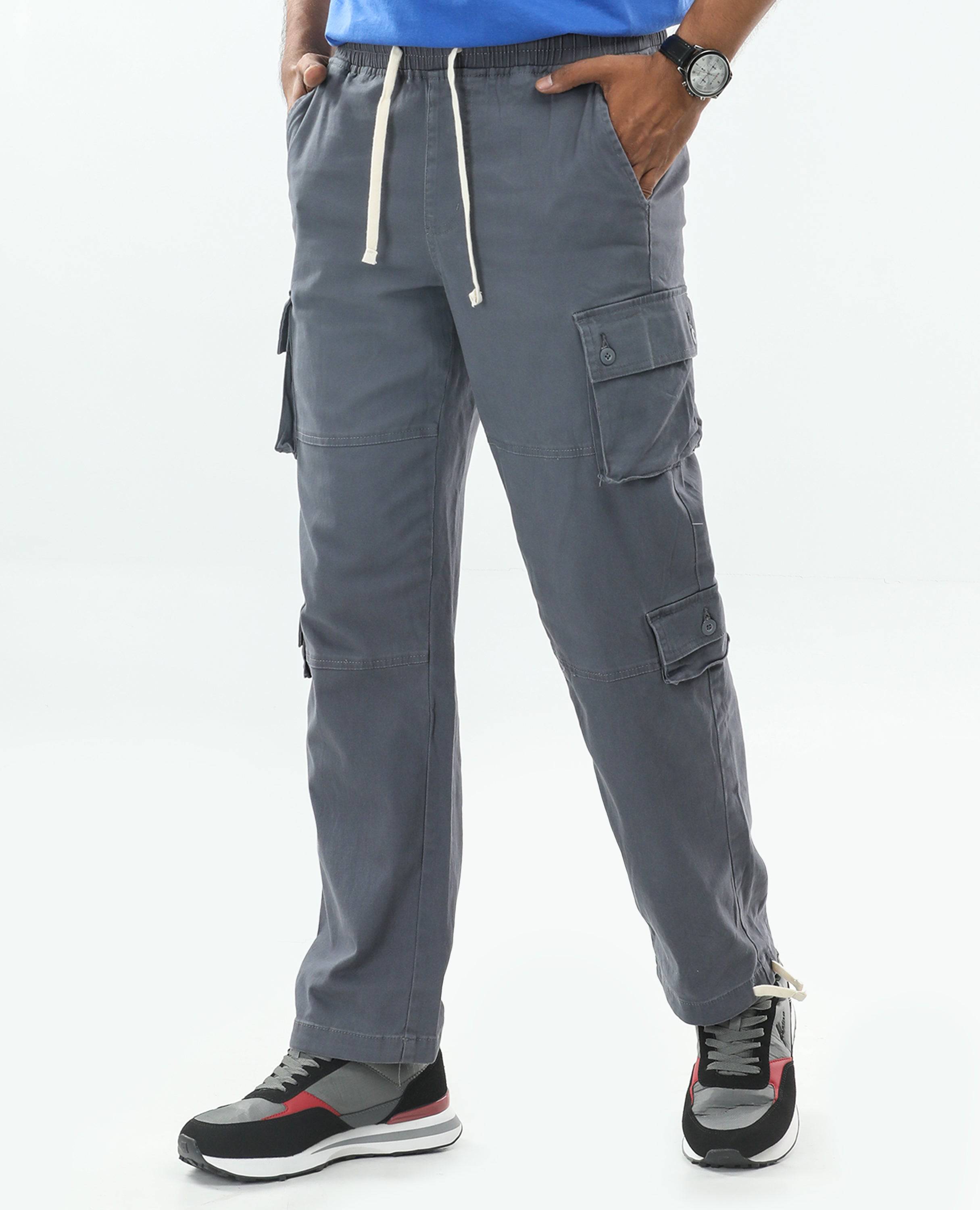  Men's Cargo Pants FineLook - Stylish, Comfortable & Functional grey left side picture