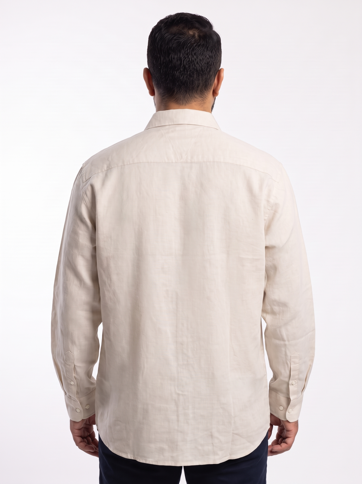 Men's Linen Long Sleeve Shirt – Custom Fit Lightweight Casual Button-Down