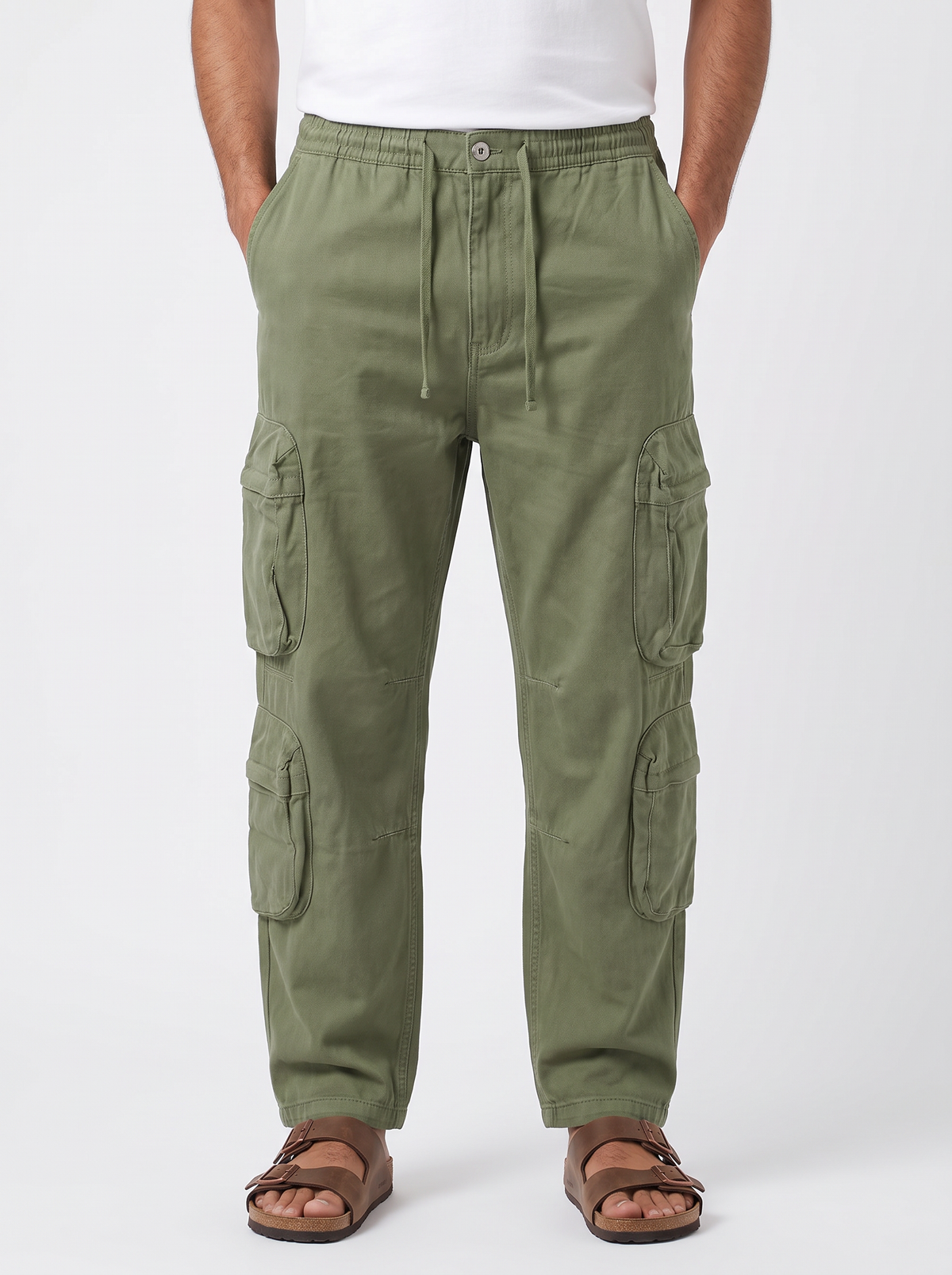 Men’s Multi-Pocket Tactical Utility Cargo Baggy Fit Pants