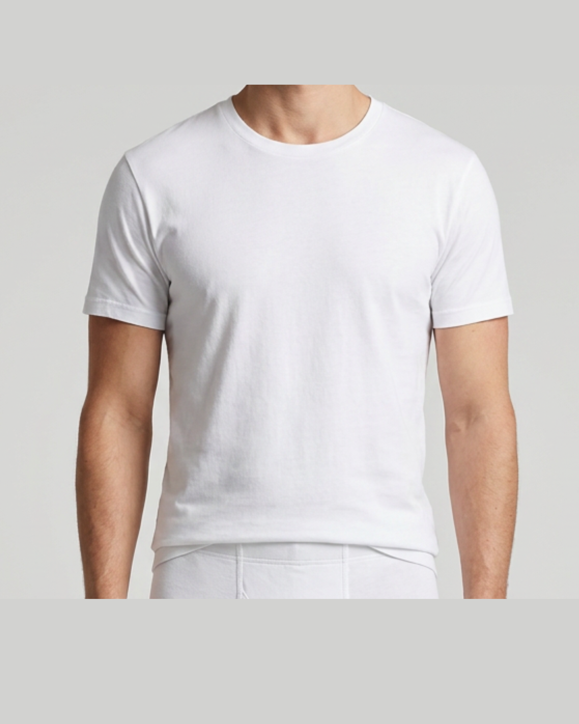 Men's Cotton U-Neck Undershirt 3 pc Set - Value Pack
