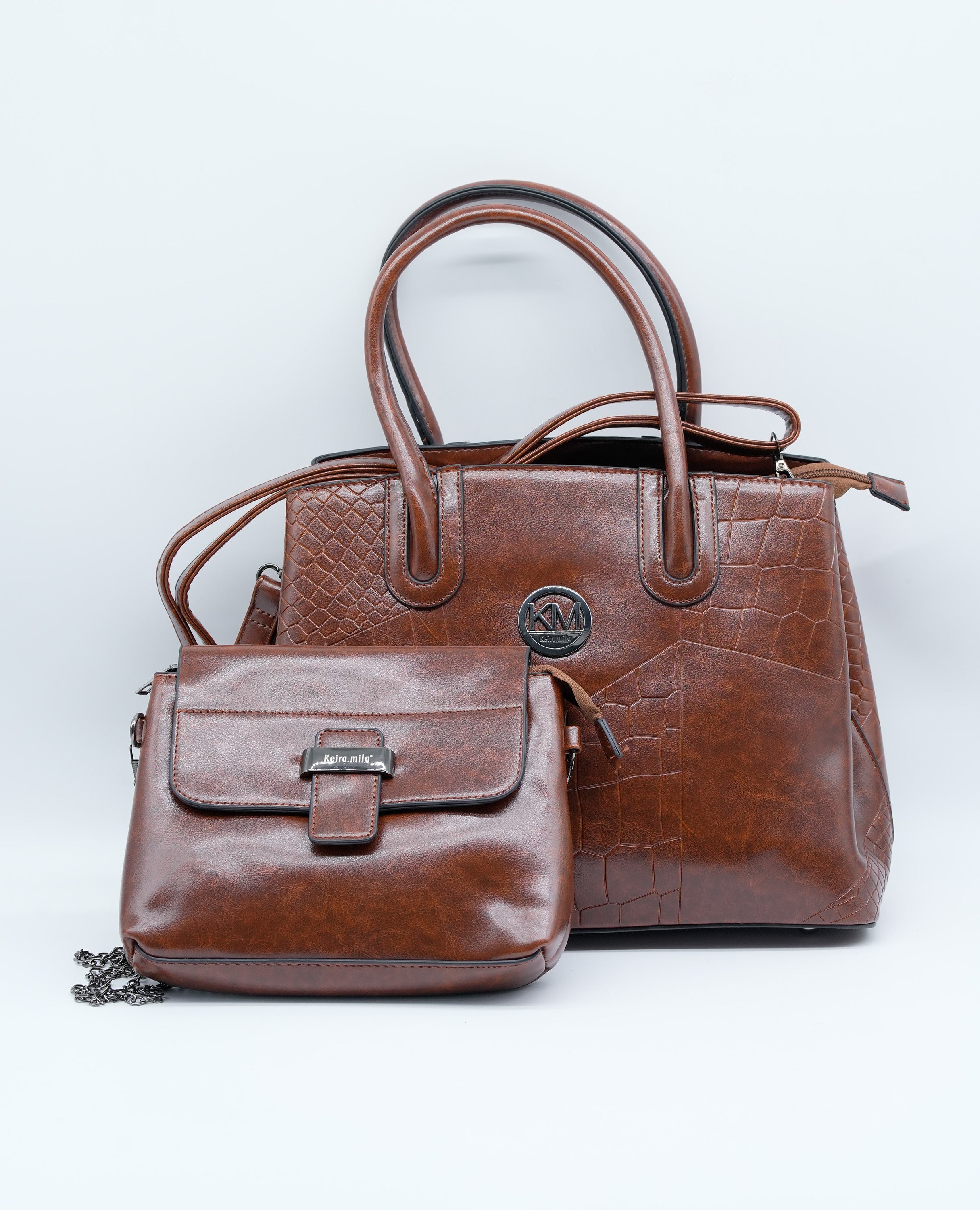 Women Handbag Multi Compartment set 2 pc