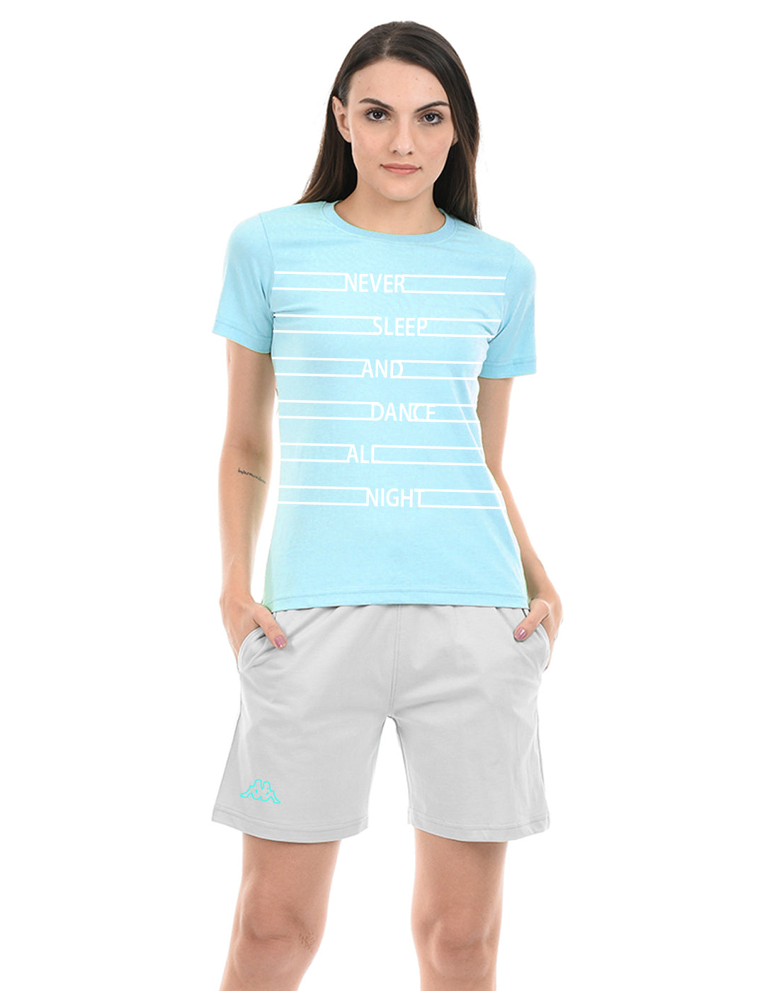 Women's Sleepwear Print T-Shirt & Shorts 2 Pieces