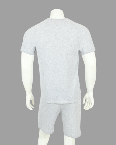 Men's Minimal Printed T-Shirt & Shorts 2 Piece Set