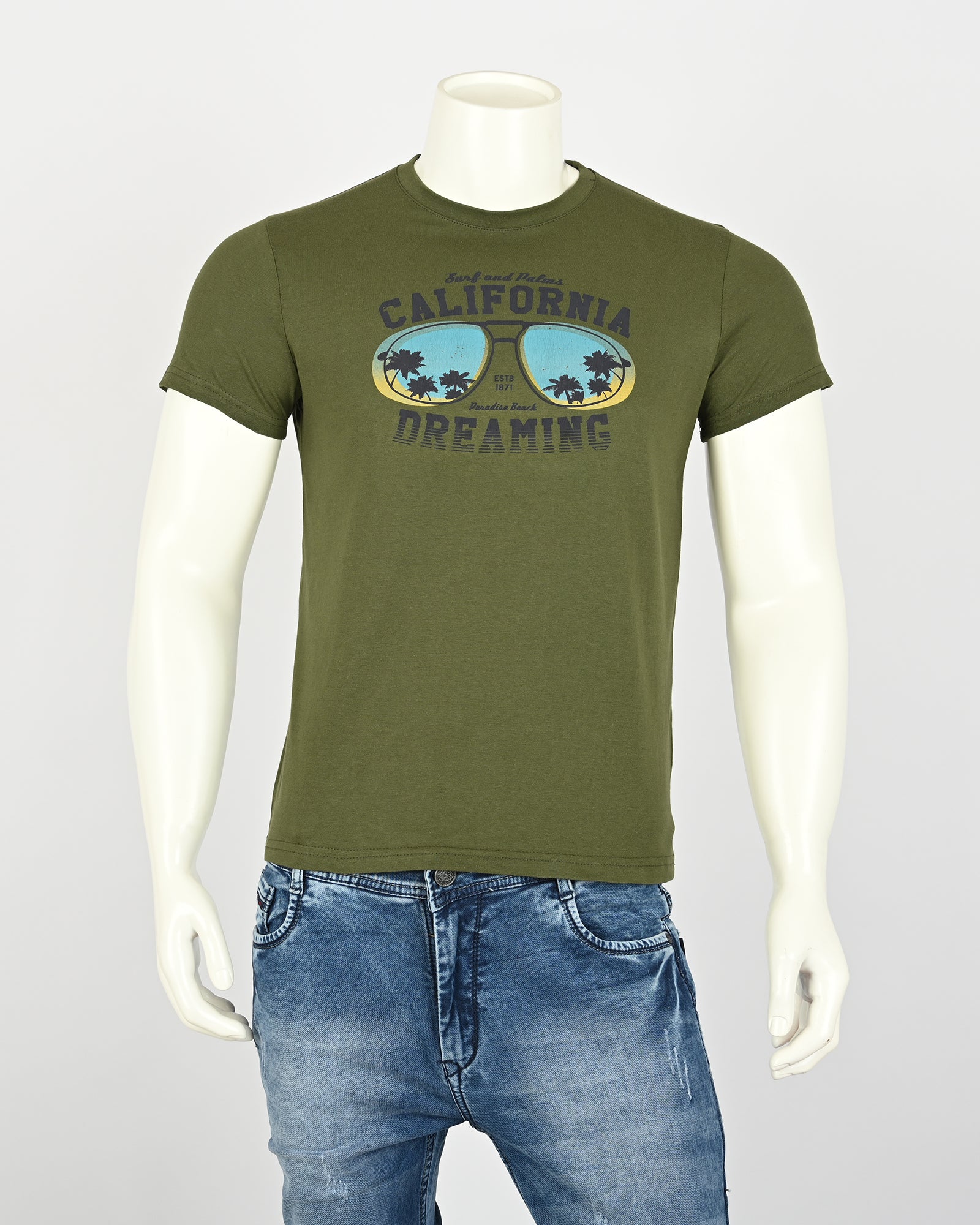 Chic Italian-Inspired Style: Milano Bull Men Printed T-Shirt 5-Piece B