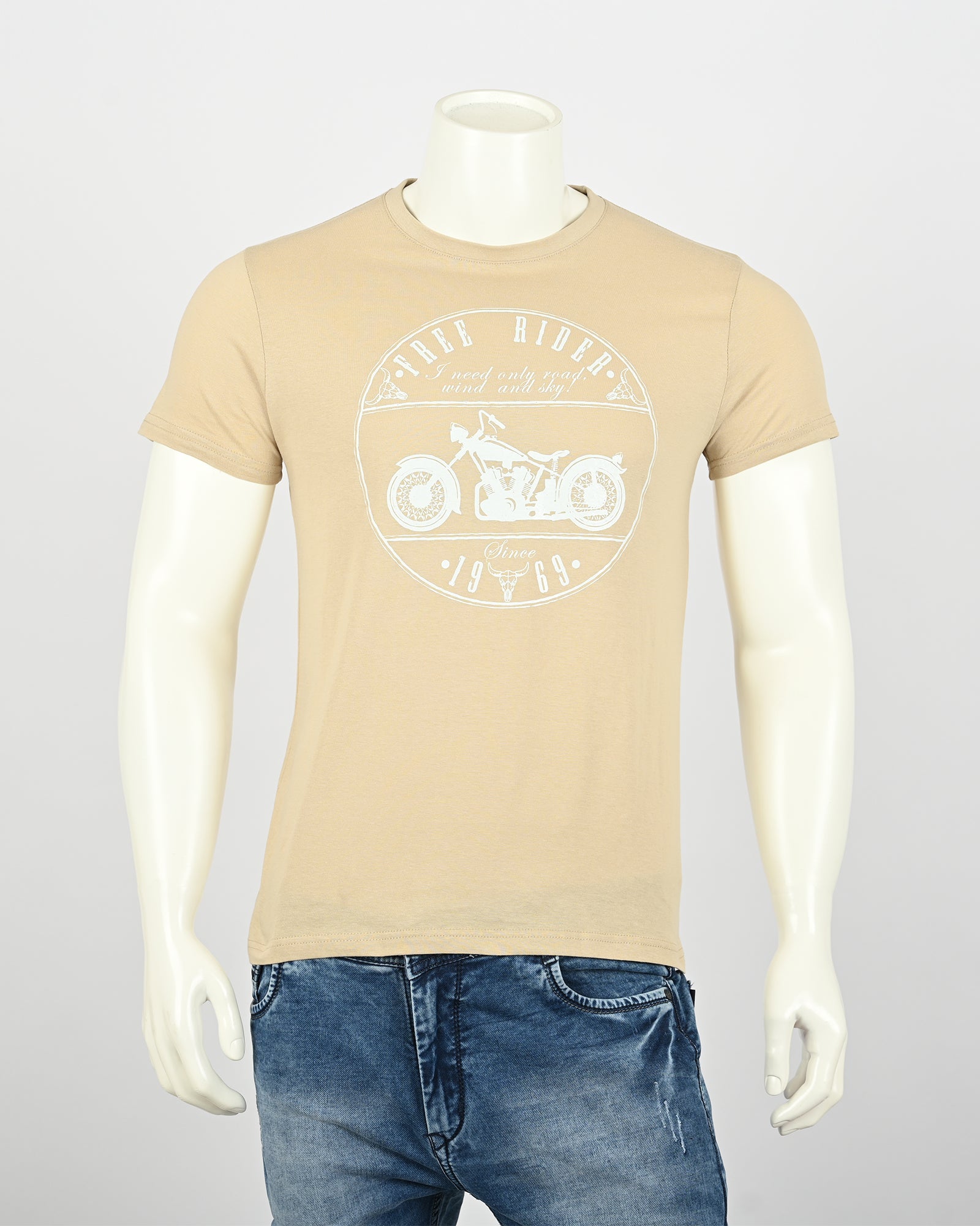 Chic Italian-Inspired Style: Milano Bull Men Printed T-Shirt 5-Piece Bundle