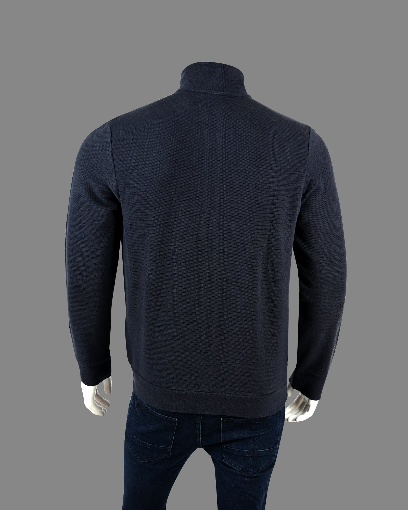 Men's High Neck Zipper Sweatshirt