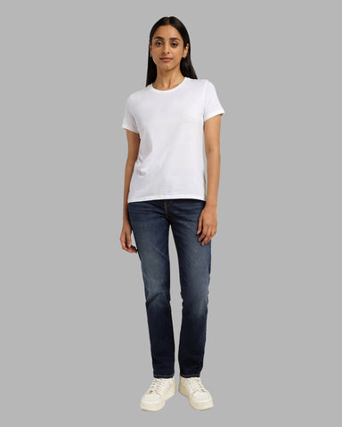 Women Regular Fit Crew-Neck T-Shirt