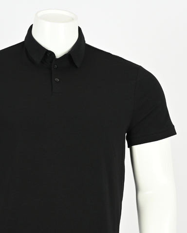 Men's Solid Polo T-shirt with Short Sleeves