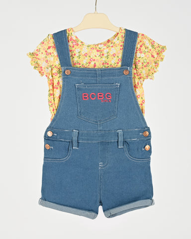Girl romper with  Short Sleeve t-shirt