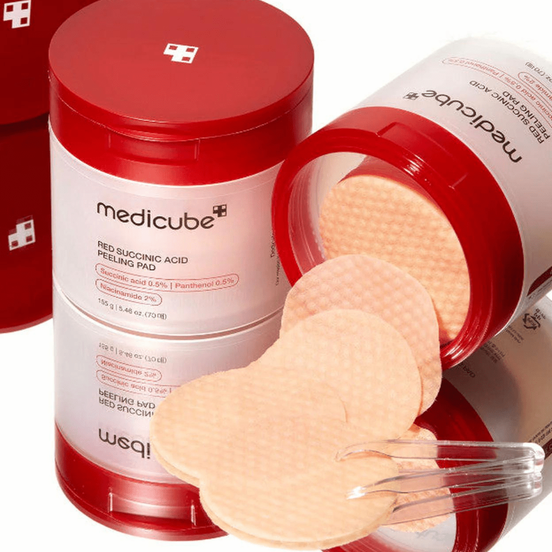 Red Succinic Acid Peeling Pad - 70 Pads - FineLook