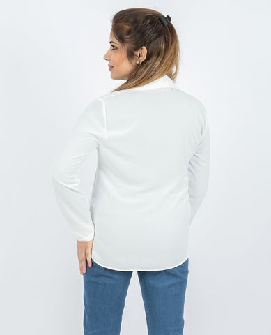 Women's Ruffle long sleeve shirt