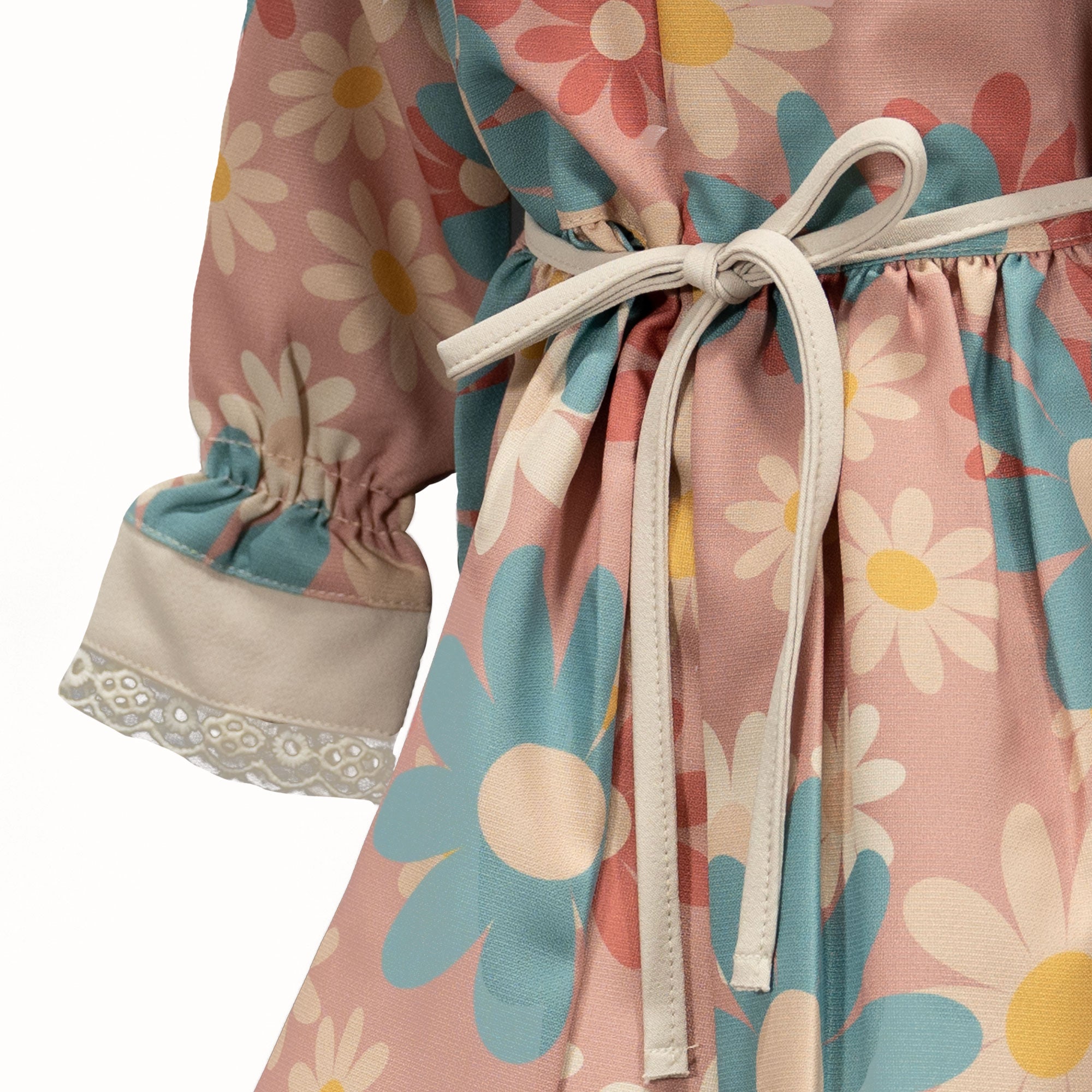 Girl floral print frock