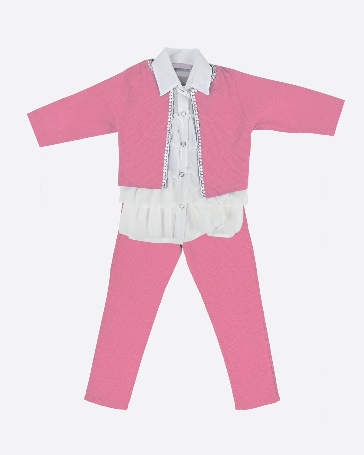 girls pajamas & top set 2 piece with jacket