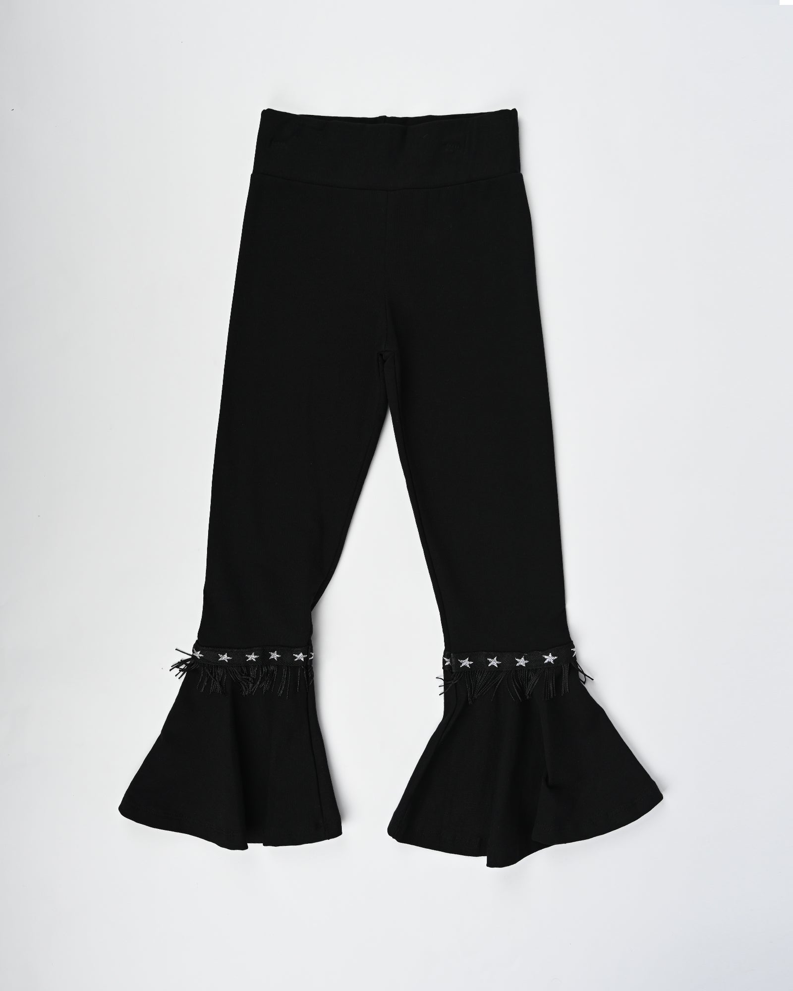 Girl ruffles flare fit trousers