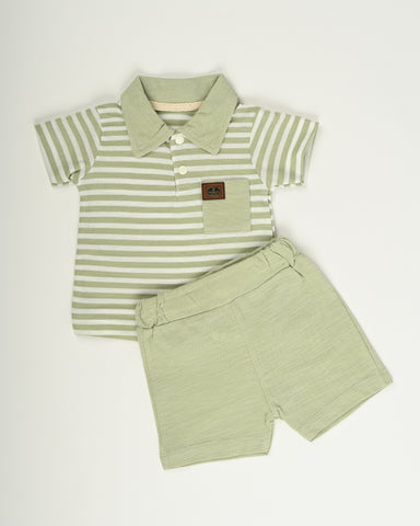 Kids polo & short set 2 piece