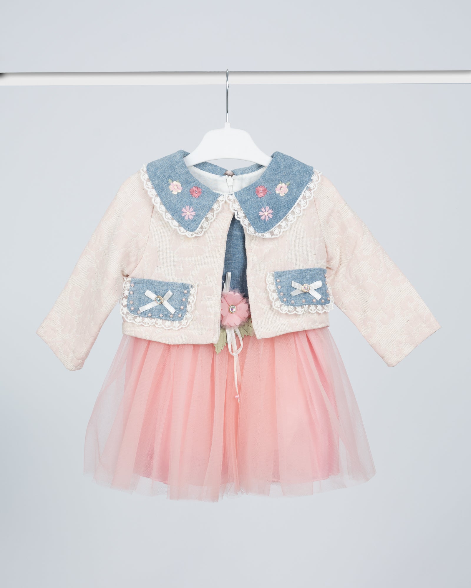 Girl frock with Jacket dress