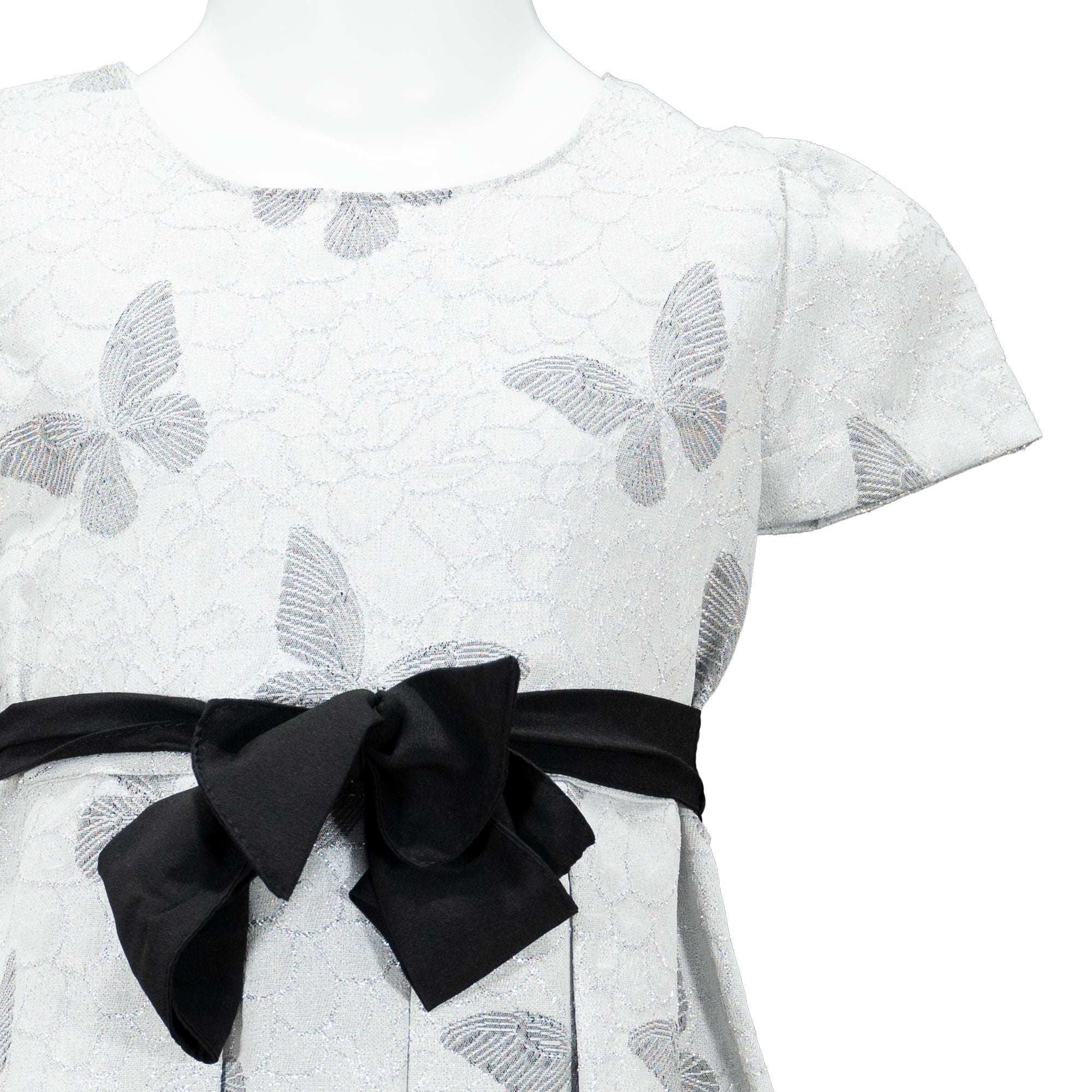 Girl butterfly design pleated dress