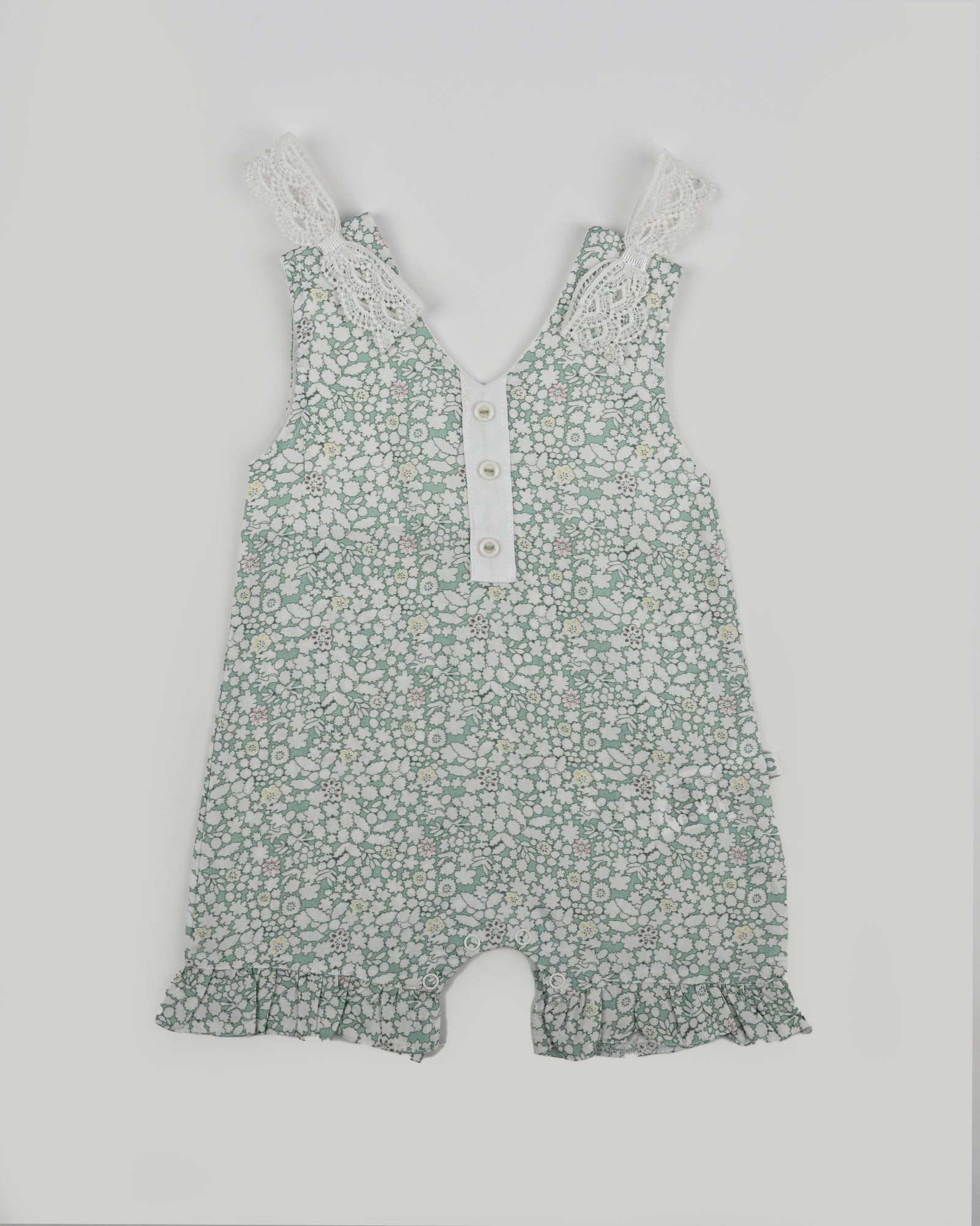 Baby Flower Print Overall