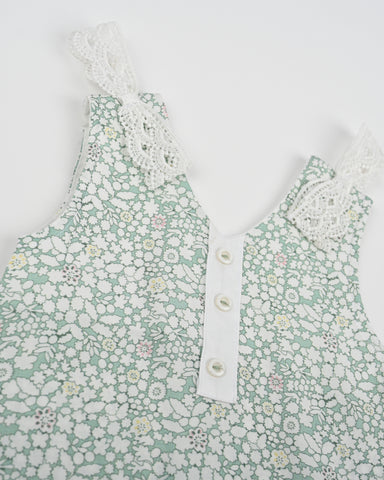 Baby Flower Print Overall