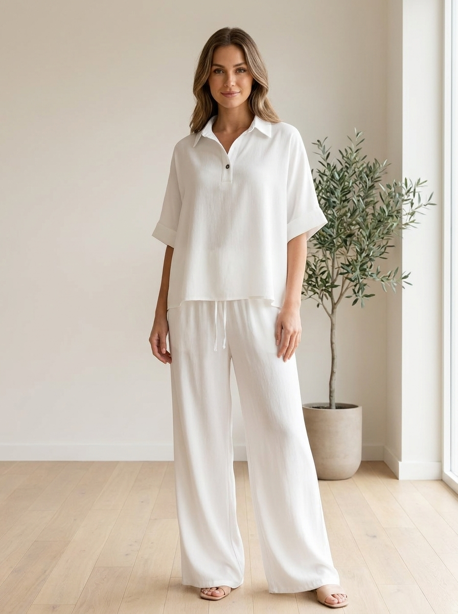 Women's Luxury Matching Set - Lightweight Two-Piece Lounge & Streetwear Set