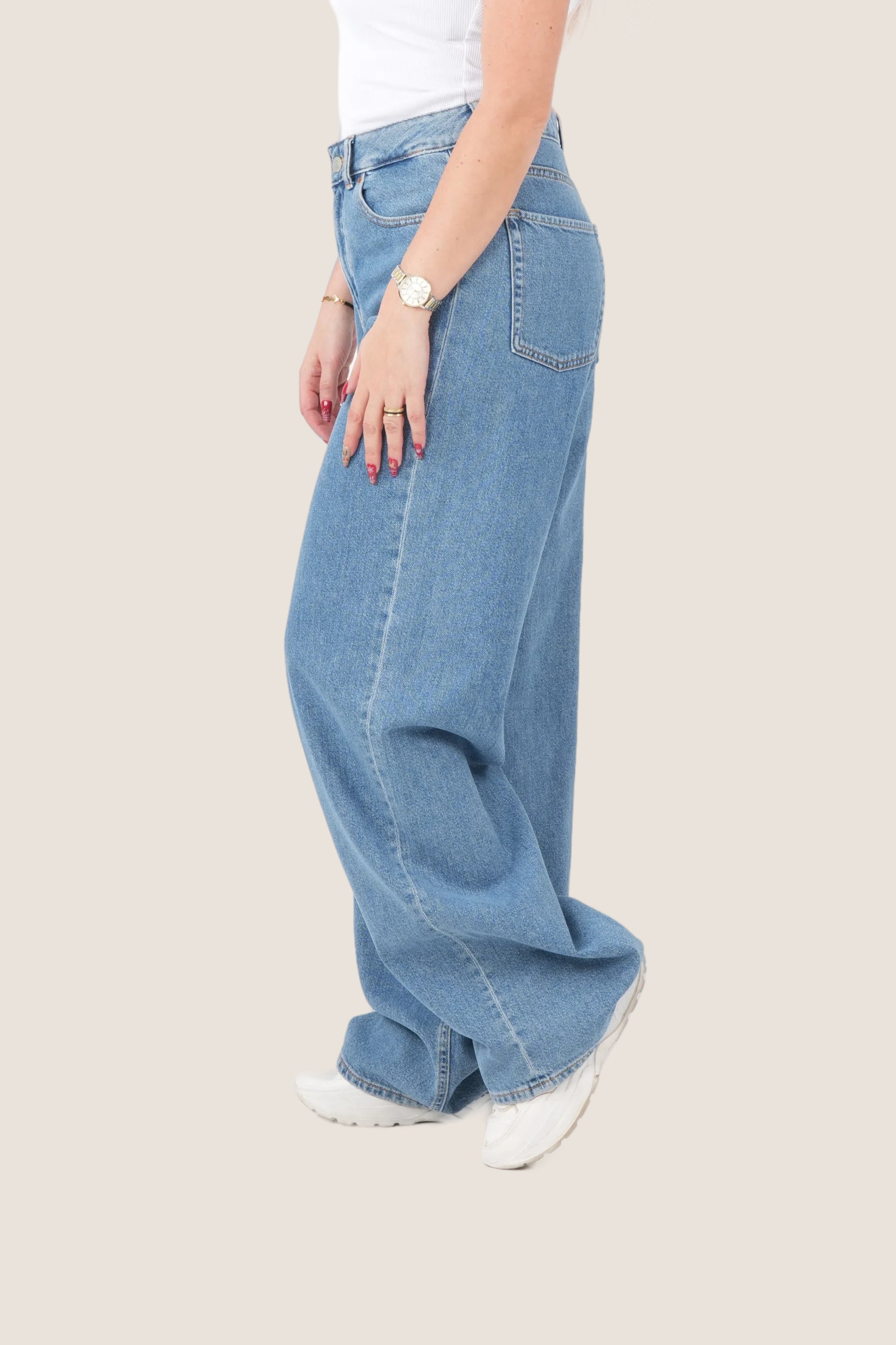 FineLook Women's Wide Leg Jeans