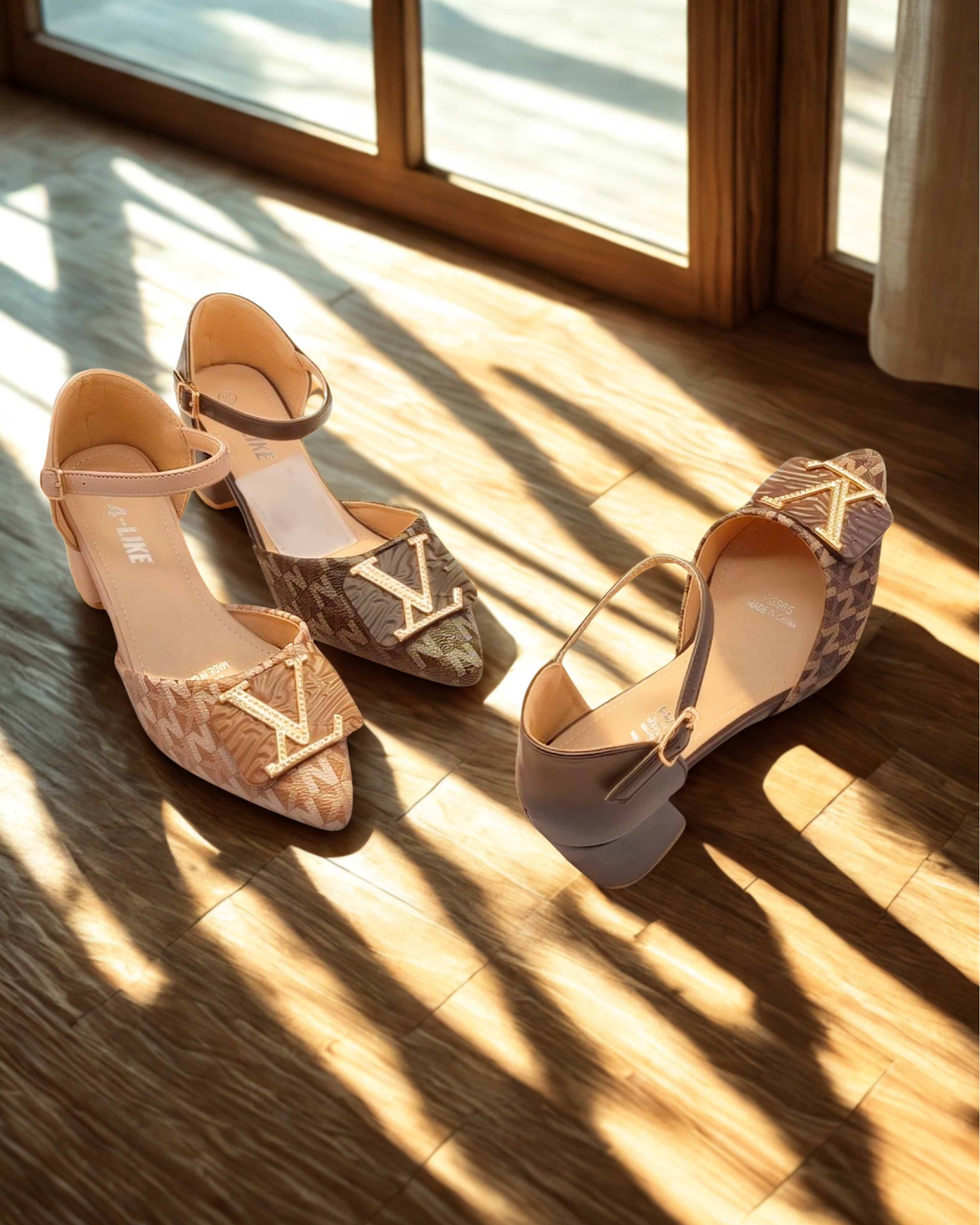 Women’s Block-Heel Sandals with Buckle