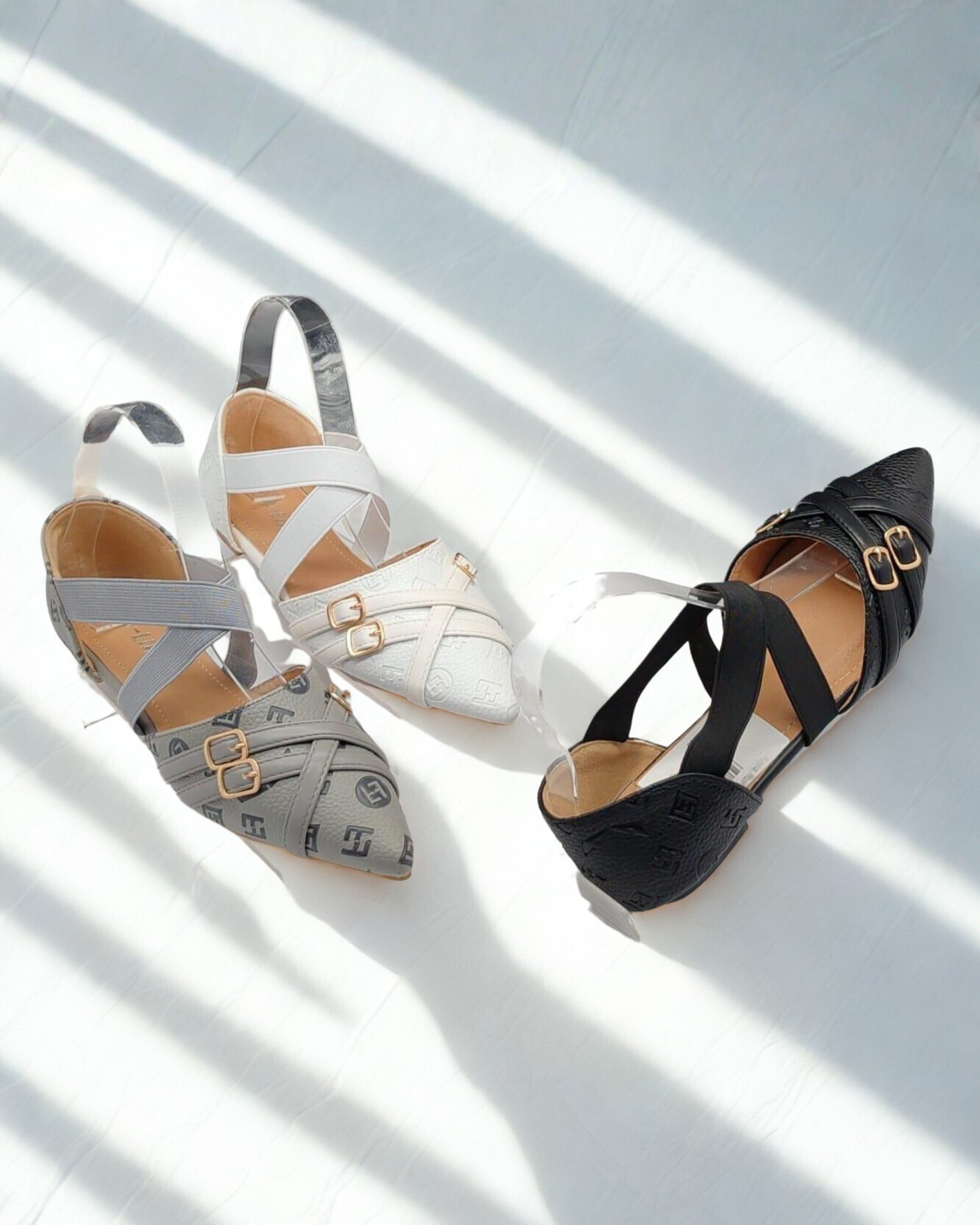 Women Cross-Strap Flat Sandal Ballet Fit