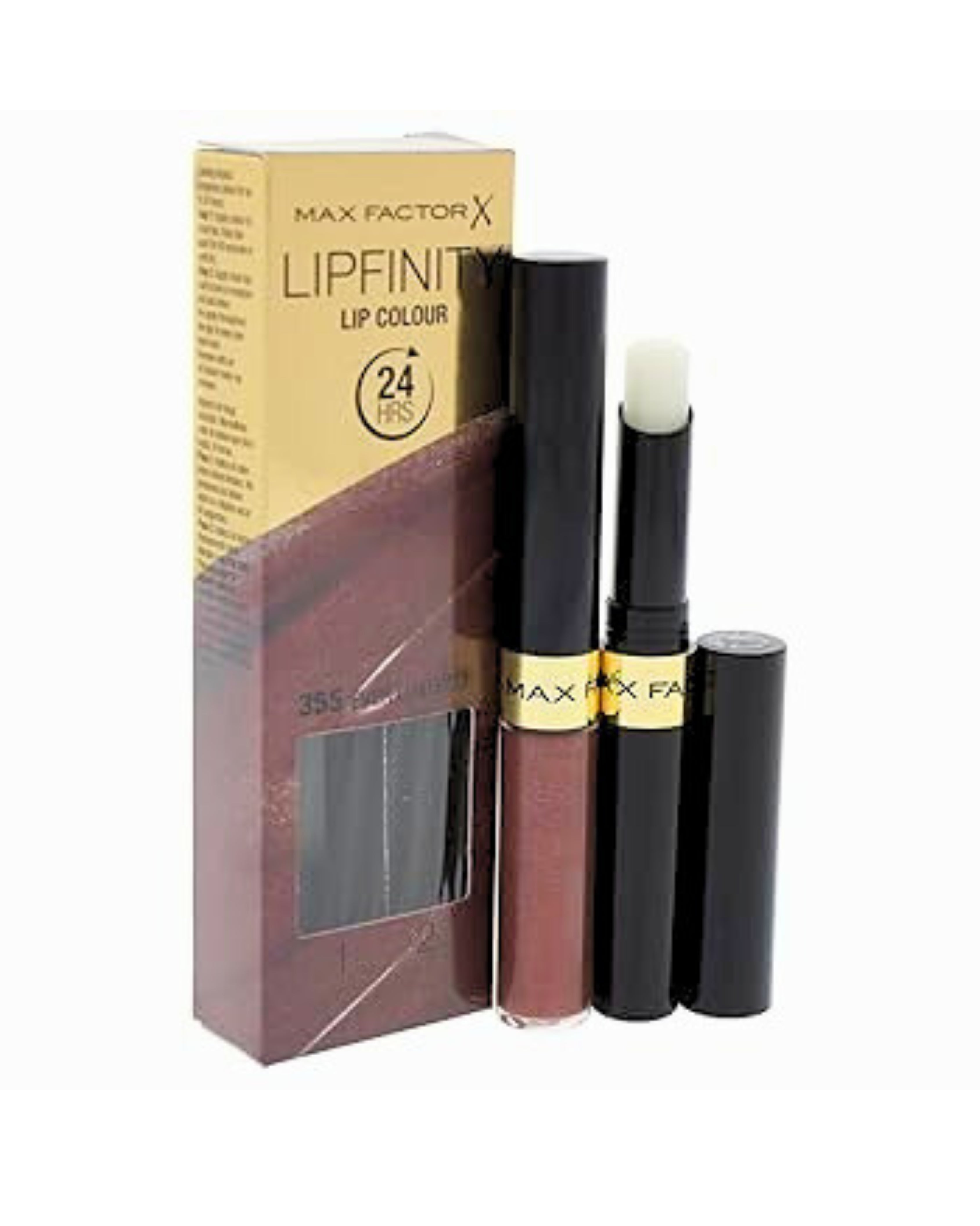 Max Factor X Lipfinity Lipstick with Gloss - 2 Piece Set