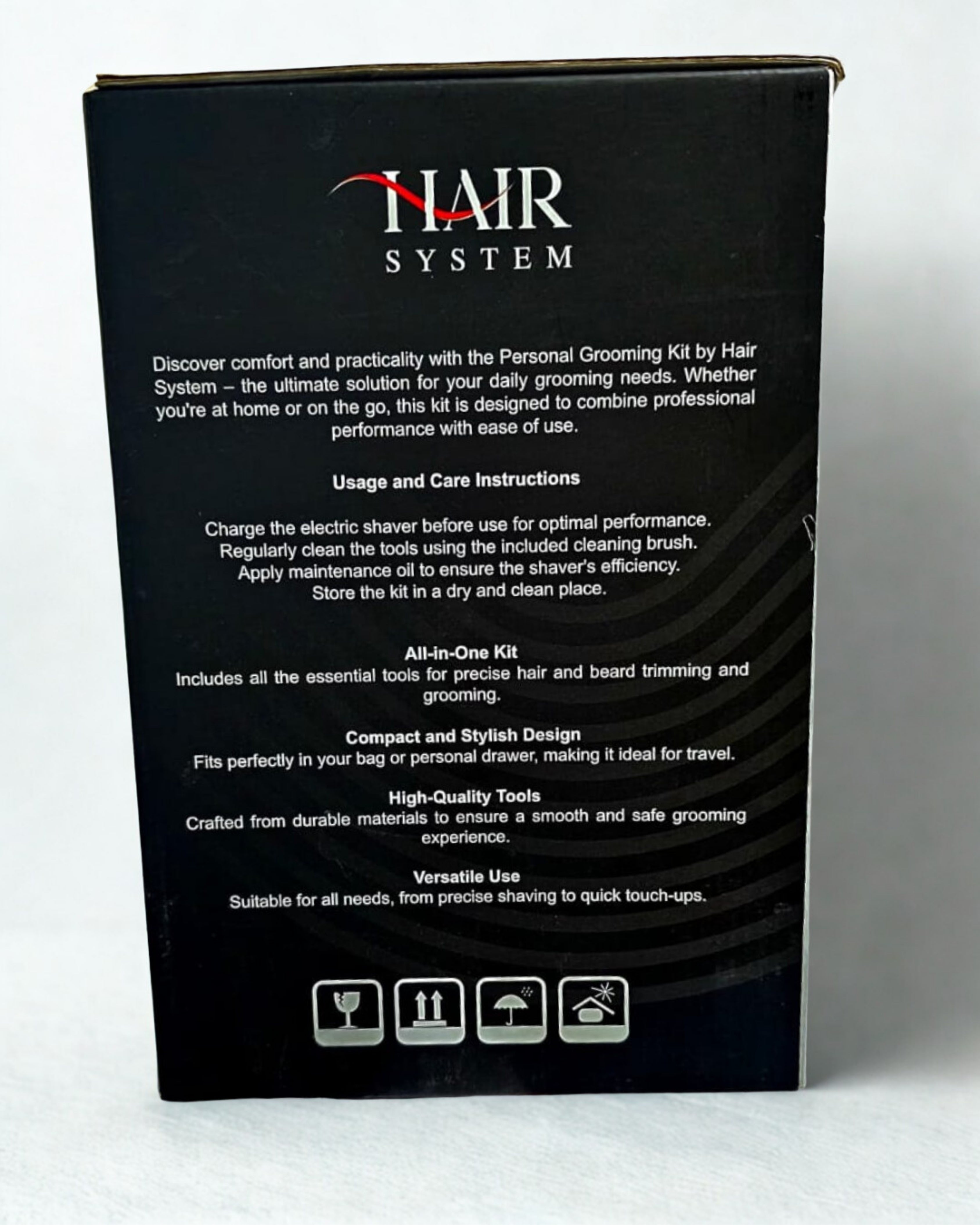 Hair System Personal Shaving Bag 16 in 1