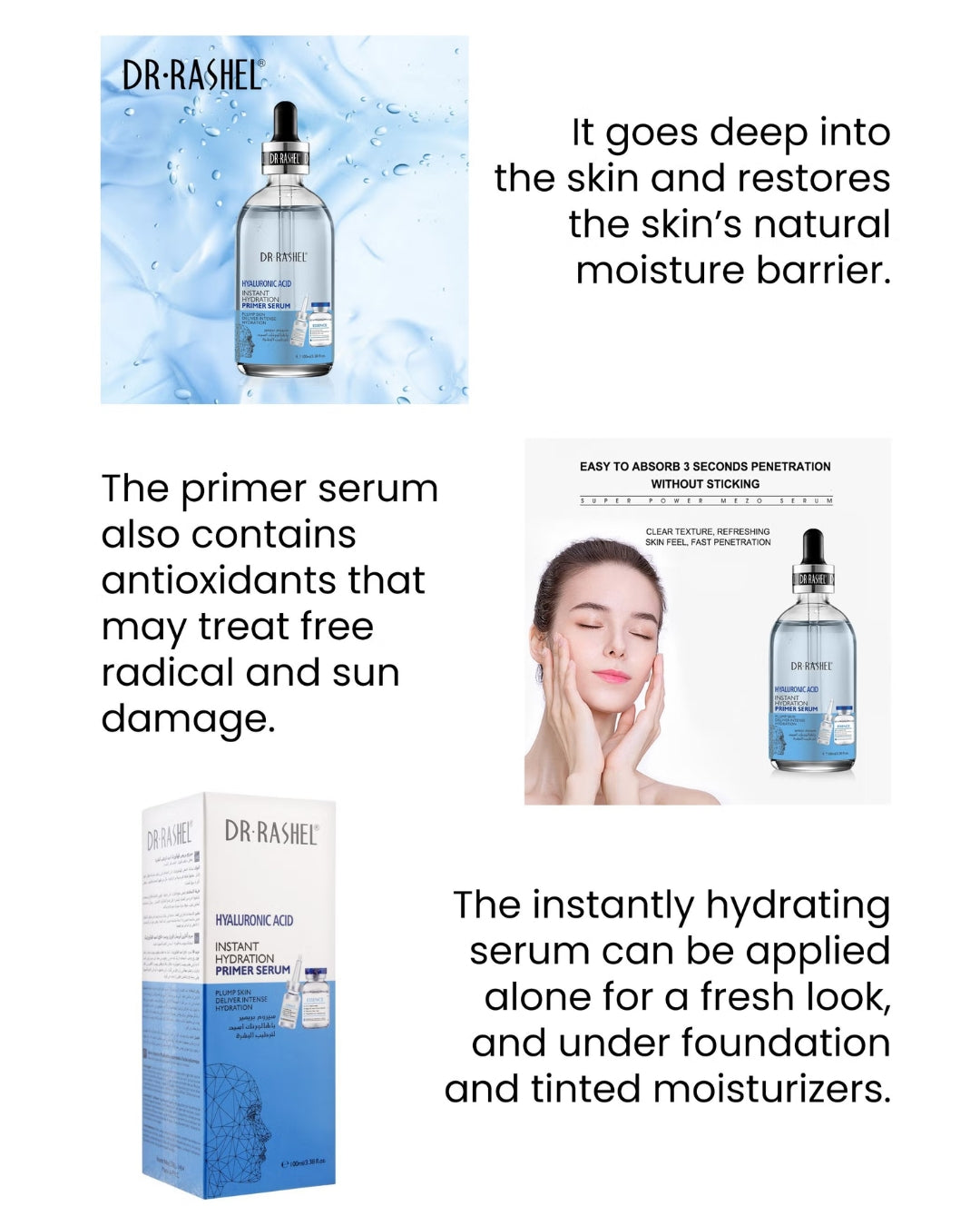 Hyaluronic Acid Instant Hydration Primer Serum 100 ml